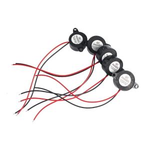 5 cái hoạt động áp điện Buzzers 2kHz ± 500Hz tần số 3-24V Phạm vi điện áp rộng thích hợp cho thiết bị điện tử xe hơi và báo động