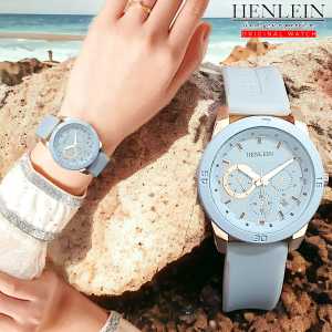 HENLEIN Jam Tangan Wanita Original Bergaransi Gaya Kasual Analog Tali Silikon HW-6001 Grey