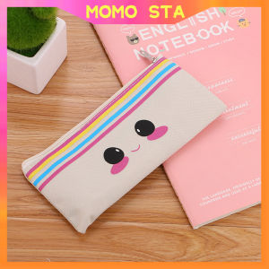 1PC Creative Canvas Pen Bag Cartoon Animal Pen Pouch Student Stationery Supplies