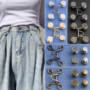 Pengecil Pinggang Celana Jeans Levis SEPASANG GOLD Kait Waist Pengait Slimmer Slim Adjustable Tools Mengecilkan Mengatur Trouser Trousers Alat Perlengkapan Pants Accessories Aksesoris Murah DIY Jean Kancing Pengecil Shopping Arena Malang