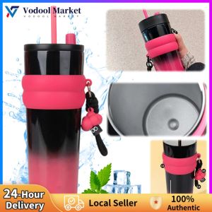 700ml Gradient Color Stainless Steel Water Bottle Insulated for Sports Hiking and Outdoor Activities