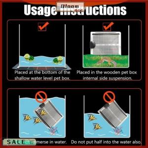 Follow Get New[Bloom Z] 5-45W Terrarium Reptiles Heat Mat Climbing Pet Heating Warm Pads Adjustable Temperature Controller Mats EU US