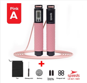SPEEDS Jump Rope Lompat Tali Loncat Tali Skipping Rope untuk Fitness Olahraga Portabel 021-1601
