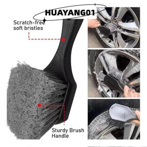 HUAYANG01 [HOT FASHION] Car Tire Wheel Rim Cleaning Brush Detailing Brushes Wash Towel Universal Wheel Tire Cleaning Tools Auto Accessories