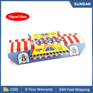 SUNDAR Roach Killer Cockroach Pitfall House 10pcs/1box Cockroach House Trap with Super Sticky Glue and Natural Bait