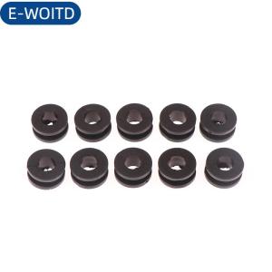 E-WOITD Sáng tạo và thiết thực cho Yamaha Honda Suzuki Kawasaki 10pcs xe máy Side bìa đen cao su grommets Gasket Bộ phận tạo