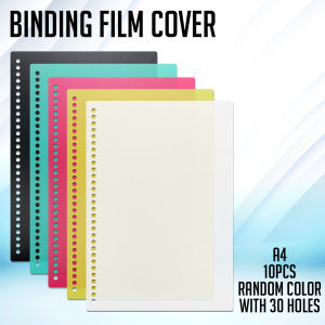 Printing View - A4 Binding Film Cover Random Colors - 10PCS per Pack