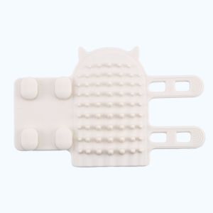 OUTOPEN Silicone Pet Massage Comb Durable Softer Cat Scratching Rubbing Brush Cat Scratcher Self Cleaning Cat Scratcher Massager Pet Cat Puppy
