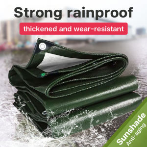 Waterproof Thick Canopy Outdoor Portable Rainproof Sunblock Cloth Pe Rainproof Cover Roof Storm-Proof Thickened Shade Cloth Wear-Resistant Waterproof Cloth