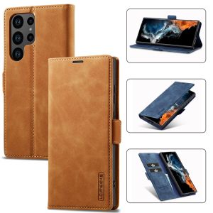 For Samsung Galaxy S26 S25 S24 S23 S22 S21 Plus / S26 S25 S24 S23 S22 S21 Ultra / S21 S20 S23 S24 S25 S26 FE Phone Case Strong Magnetic Leather Wallet Soft TPU Card Slot Flip Cover Casing
