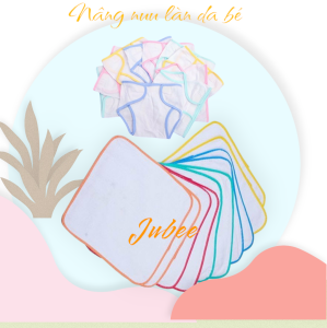 Set 10 Tấm Lót Chống Thấm Mỹ Hưng Cao Cấp và 10 Tã Vải Dán Trắng sơ sinh 0 - 7kg