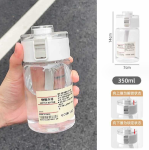 เก็บเงินปลายทาง！ขวดน้ํา muji ความจุขนาดใหญ่ ขวดน้ําพลาสติก แบบพกพา 350/550/800mlสําหรับนักเรียน