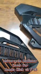 WEAR-RESISTANT!!RADIATOR COVER FOR HONDA CLICK 125I /150 V2 AND V3 [Future] cnc  radiator  cover  click  v3