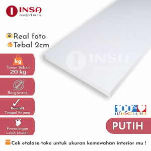 Rak Dinding Ambalan Minimalis Aestetic Panjang 30cm Lebar 15cm 12cm 10cm Tebal 2cm Buku Makeup Dapur