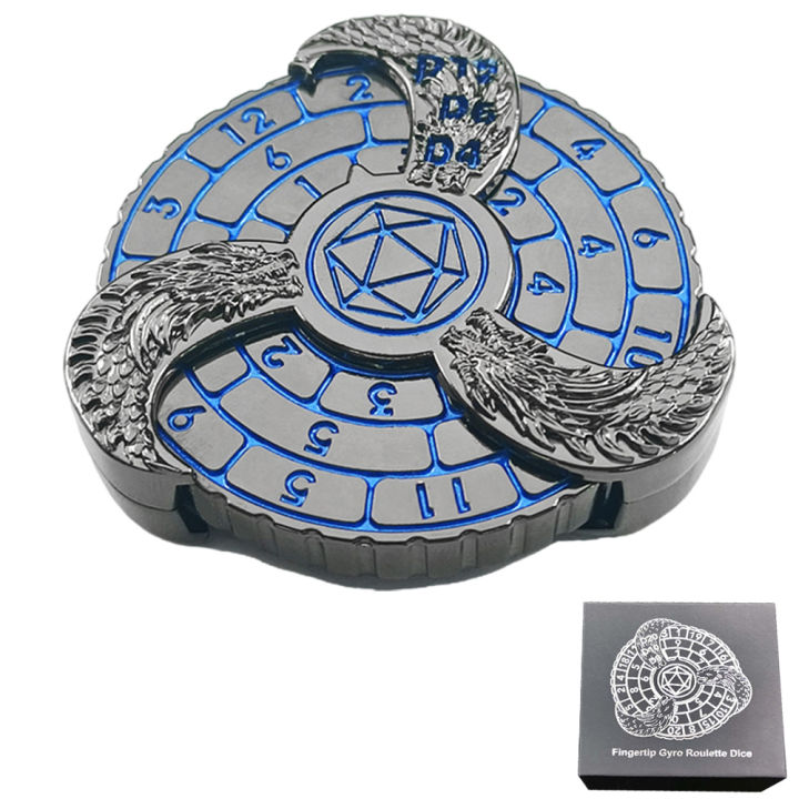 7-in-1 DND 360 Rotating Dice Stress Relief Toy Fidget Spinner Toy for ...