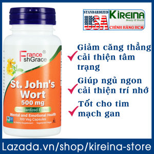 Viên uống cây Ban âu giảm căng thẳng cải thiện tâm trạng St. John’s Wort 500 mg 100 viên