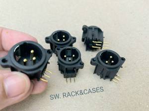 XLR แชทเพื่อติดเพาเวอร์ (4 ตัว) ปลั๊กแจ๊ค XLR แชทต่อแพ็ค แบบขานอน ติดเครื่อง ติดแท่นพาเวอร์ สินค้าคุณภาพและมีคุณภาพ