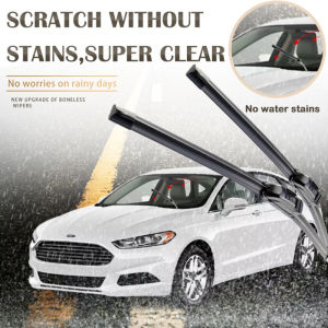 SEAMETAL Wiper Blade Banana Type Universal Car Windshield Wipers Front High Quality Rubber Heavy Duty 14 16 18 24 26 inches