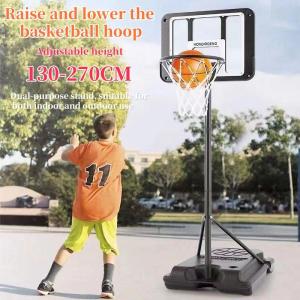 Kids Basketball Hoop Indoor Outdoor basketball Hoop Mobile Basketball Stand 130-270cm Adjustable Basketball Toy