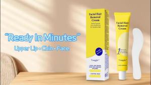 Facial Hair Removal For Women Painless & Gentle Hair Removal Cream Chin Upper Lip Cheeks for Sensitive Skin (5 Min 7 Days) - 1.69Fl Oz