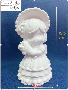 Tô tượng thạch cao hình công chúa 04.