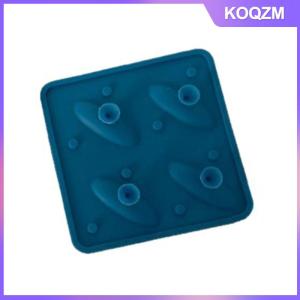 KOQZM Shark Ice Mold Blue Color 4-Cavity Animal-Shaped Silicone Ice Cube Tray For Whiskey Party Drinks