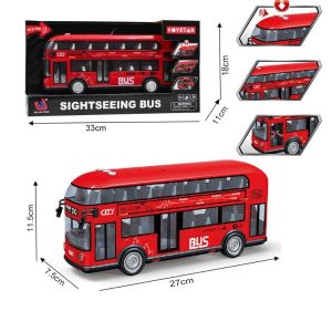 TOYSTAR - 666-29Q Mô hình Xe buýt hai tầng tỉ lệ 1:14  (KT 29x8x12cm)