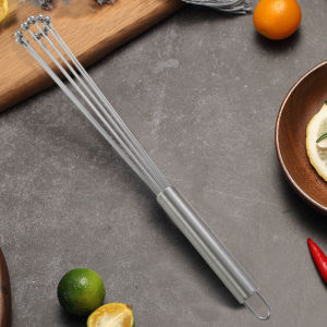 Kitchen Whisks For Cooking Stainless Steel Ball Whisk Wire Egg Whisk Blending Whisking Beating Egg Mixer Baking Tool