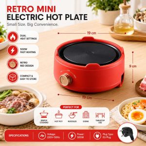 HAILANG Moka pot electric stovetop coffee maker | Small hand-cranked 700W adjustable | Easy to operate and wont overflow