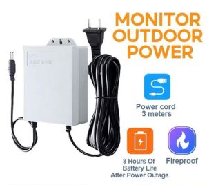 HUAYU 12V 1.5A Mini UPS Battery Backup for WiFi Router Modem and Outdoor CCTV Security Camera