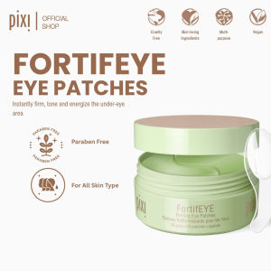Pixi FortifEYE Eye Patches | Undereye Masks with Caffeine & Collagen to Reduce Puffiness & Dark Circles 60 Patches