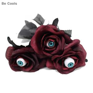 💟【Special price】💟Be Cools Flower Rose Artificial Flower With Eyeball Halloween Ghost Black Flower