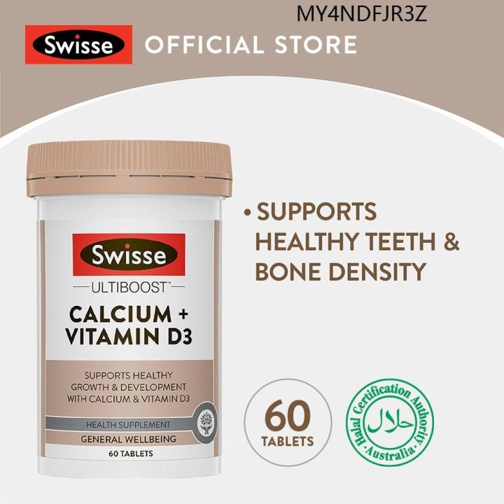 Swisse Ultiboost Calcium + Vitamin D 60 Tabs | Lazada