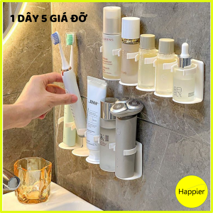 5 Giá Đỡ Bàn Chải Điện Mỹ Phẩm Dán Tường