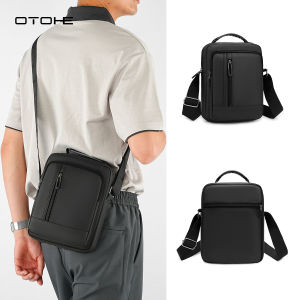 OTOHE กระเป๋าสะพายไหล่ผู้ชายกันน้ำกระเป๋าพลาสติกแฟชั่นส่งสารกระเป๋าเดินทางกระเป๋าเดินทางกระเป๋าเดินทางขนาดใหญ่ความจุกางเกงข้ามร่างกายน้ำหนักเบาสบาย ๆ กระเป๋าถือกีฬาพักผ่อนหย่อนใจ