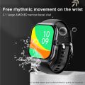 【Fast delivery】2025 Men Women HD Bluetooth Call 2.1-inch Smartwatch AMOLED screen Blood Pressure Monitor IP67 waterproof women's Smartwatch + box. 