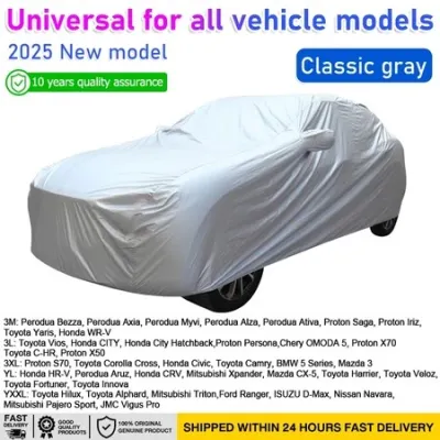 【Durable for 50 years】 Universal car cover outdoor protection car cover outdoor protection sunscreen waterproof size:M/L/XL/XXL/3XL With reflective strips For Coupe Sedan SUV car cover sedan auto exterior covers