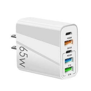 Củ sạc nhanh 65W chuẩn GaN (2 Type-C - 3 USB)