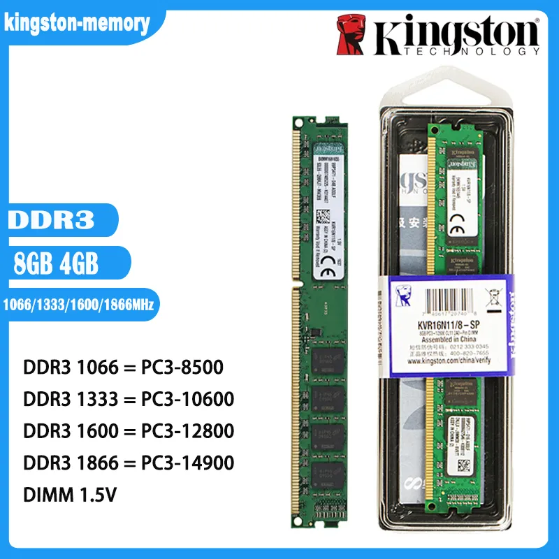 4GB 8GB DDR3 RAM 1866mhz 1600MHz 1333mhz 1066mhz Desktop Memory