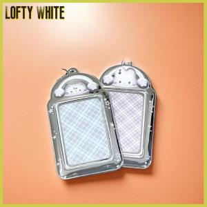 Lofty White Kawaii 3 Inch Photocard Holder Bag Pendant Photo Frame Picture Display Stand Card Holder Student Keychain For Bag