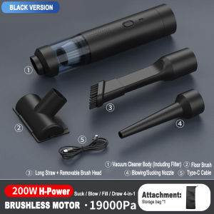 Missybel Máy Hút Bụi Không Dây 9000PA 200W Sạc Type-C Vòi Phun Đa Chức Năng Nhỏ Gọn Dễ Bảo Quản Làm Sạch Xe Hơi & Nhà Cửa