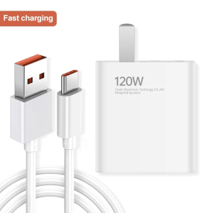 Original Type C Charger Set 120W Super Fast For Huawei Xiaomi TypeC Fast Charging Cable Adapter Set