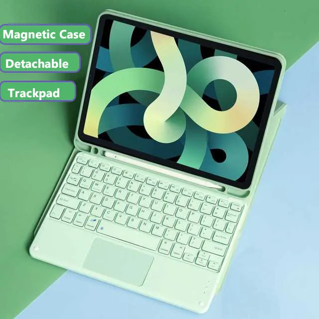 Case with Keyboard for Samsung Galaxy Tab S10 FE X520 Inch 2025A9 Plus  S9 S6 Lite Inch P620 P625 2024 S8 S7 A8 Magnetic Keyboard Flip