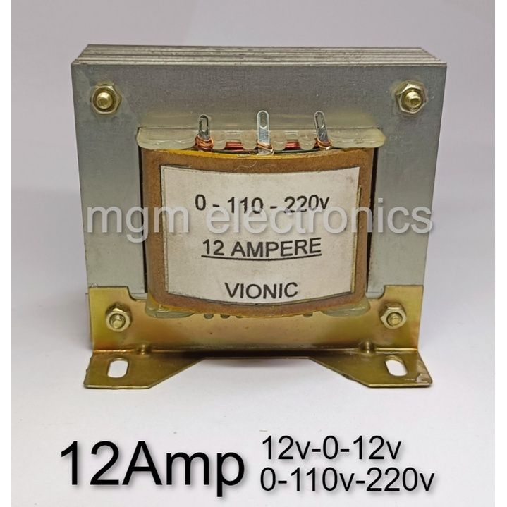 TRANSFORMER 12Amp 12V x 2 center tap Secondary Voltage, Primary Voltage ...