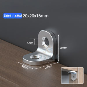Angle Bracket Stainless Steel Right Shelf Support Corner bracket 90° Furniture L Shape Bracket