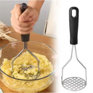 Manual Potato Masher for Smooth Mashed Potatoes Stainless Steel Creative Kitchen Gadgets Protect Hands Fruit