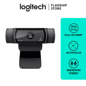 Logitech C920 Webcam PRO Full HD 1080p dengan Autofocus dan Noise-Cancelling Audio