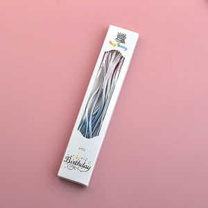 AN Lilin Lengkung Lilin Gradien Warna-warni Lilin Hias Kue Ulang Tahun COD