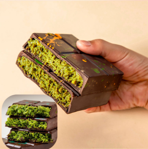 🔥Better served chilled💥Internet-famous Dubai chocolate Dubai Thousand Handmade Chocolate Hazelnut Sandwich Bread Style Jam Cocoa