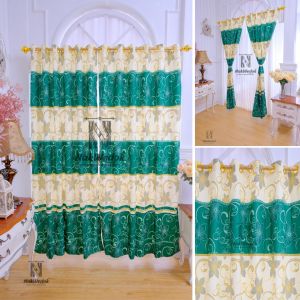gorden jendela dan pintu panjang murah tapi mewah Motif green house
